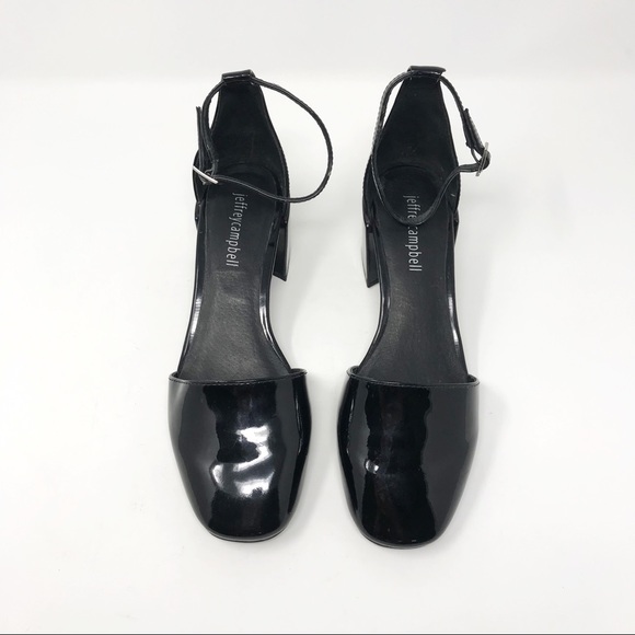 Jeffrey Campbell Patent Leather Block Heels Black - Picture 4 of 10